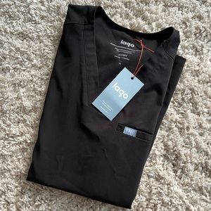 NWT Lago Scrub Black Top FIGS Dupe